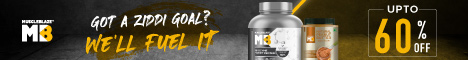 MuscleBlaze sale, up to 60% off